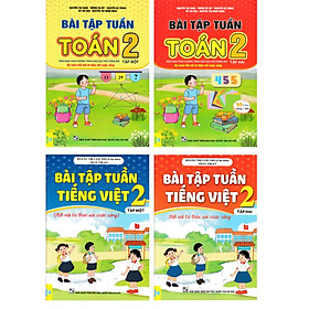 Combo ND - Bài Tập Tuần Toán + Tiếng Việt Lớp 2 (Bộ Sách Kết Nối Tri Thức Với Cuộc Sống) (Bộ 4 Cuốn) 	