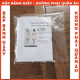 Rập đầm cổ sen sát nách - Rập giấy A0 mã R341 (BẢN VẼ)