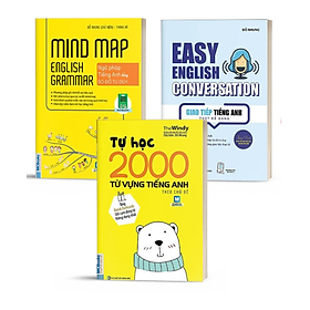 Combo Mindmap English Grammar Và Easy English Conversation Tặng Tự Học 2000 Từ Vựng Tiếng Anh Cơ Bản ( Lẻ/ Tùy Chọn) - Bản Quyền