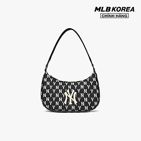 MLB - Túi đeo vai nữ chữ nhật Monogram Jacquard Hobo 3ABQS012N