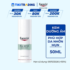 Kem dưỡng ẩm kiểm soát nhờn & giảm mụn Eucerin Matt Fluid 50ml
