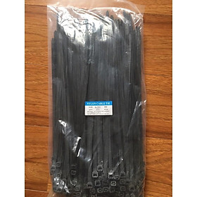 Túi 250 sợi dây rút nhựa đen, dây thít đen 8x350mm 35cm bản to dày