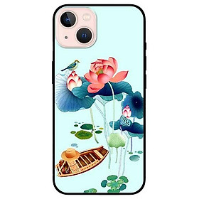 Ốp lưng dành cho Iphone 13 Mini - Iphone 13 - Iphone 13 Pro - Iphone 13 Pro Max - Chim Đậu Sen