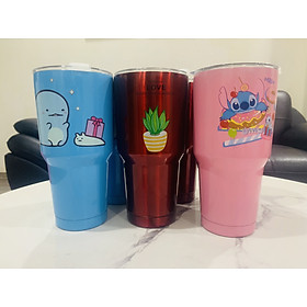 Cốc giữ nhiệt Thái Lan 900ml kèm 2 ống hút, túi đựng và cọ rửa cao cấp