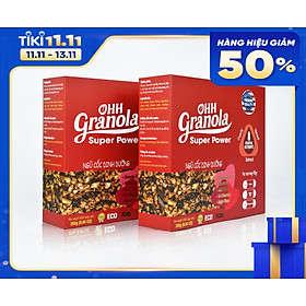 Phối trộn Chocolate đen và Coconut, dòng Super Power - Ohh Granola