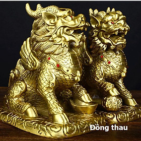 Mua Bộ đôi tỳ hươu bằng đồng thau  tượng tỳ hươu phong thủy 206726