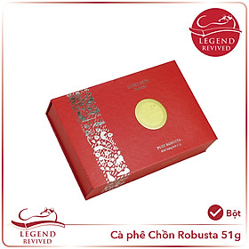 Cà phê Chồn Robusta 51 gram - Hộp giấy Mĩ thuật