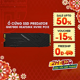 Mua Ổ cứng SSD Acer Predator GM7000 Heatsink 512GB / 1TB / 2TB PCIe Gen 4x4  Tốc độ đọc Up to 7400 MB/s Bảo hành 5 năm Hàng chính hãng