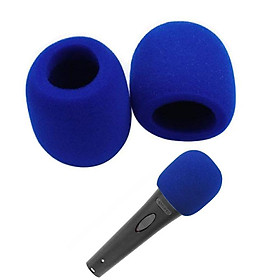 4-6pack 2PCS Blue Microphone Foam Cover