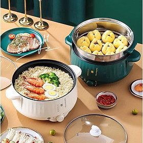 Mua NỒI LẨU 28CM KÈM LỒNG HẤP INOX - Màu Ngẫu Nhiên