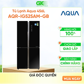 Tủ Lạnh Inverter Aqua AQR-IG525AM-GB (456L) – Đen - Hàng chính hãng 