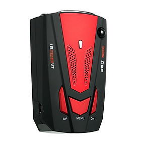 Car Vehicle Radar Detector Speed Control Detector V7 Speed Voice Alert Warning Device Red Russia / English