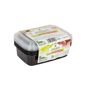 Hộp đựng thực phẩm Kokusai Hình chữ nhật cao 1500ml, dùng được trong lò vi sóng – HDK001403 - Hàng chính hãng