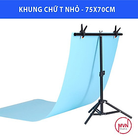 Mua Combo khung giá treo phông nền hình chữ T nhỏ dùng trong studio  chụp mỹ phẩm  trang sức kích thước 75x70cm