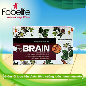 Viên uống FOBRAIN- Hỗ trợ điều trị tăng cường tuần hoàn não