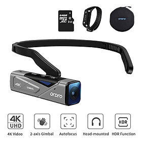 Máy quay video VLOG đầu có thể đeo được ORDRO EP7 FPV 4K 60FPS Blogger YouTube Digital Camcorder Filmadora Full HD Gimbal Antishake Màu sắc: màu đen