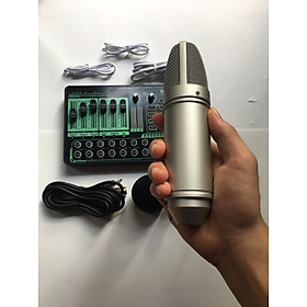 Mua Combo Thu Âm Livestream Sound Card H9 Pro autotune Mic AT100