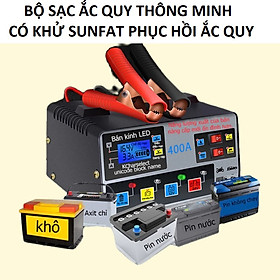 Sạc Ắc Quy Ô Tô & Xe Máy Pluse 400A: Tính Năng Tự Động Ngắt, Khử Sufat Phục Hồi và Bảo Dưỡng Hiệu Quả