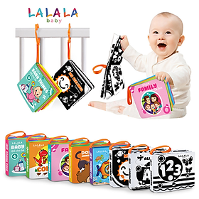 Sách vải cho bé sơ sinh Lalala baby, 8 Trang, Độ tuổi phù hợp 0-12 tháng