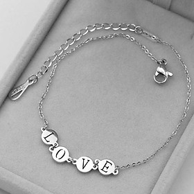 Mua Lắc chân titatium LOVE tình yêu BH411