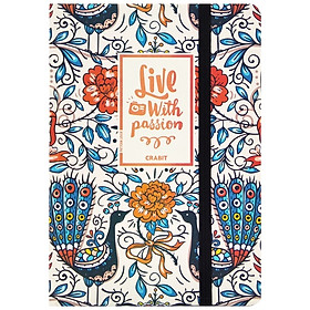 Sổ Crabit Live With Passion Kẻ Ngang 180 Trang 1505 - Peacock