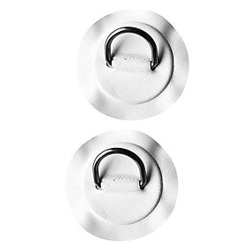 2pcs/set Durable Stainless Steel D-ring Pad/Patch for PVC Inflatable Boat Kayak