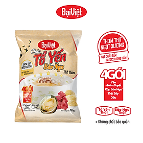 Combo 10 gói - Cháo Tổ yến Bào ngư Đại Việt Thịt bằm Ăn liền - Gói 50gr