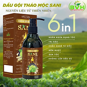 Dầu Gội Thảo Mộc Thiên Nhiên Cô Đặc SANI 300 ml .Dầu gội thảo mộc sạch gàu