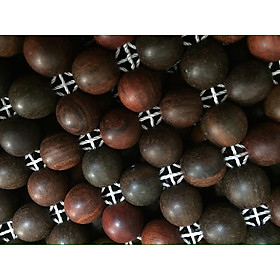 Mua Chiếu hạt gỗ Trắc Mộc hạt 1 8cm - Chiếu hạt gỗ Mian ( video   hình thật )