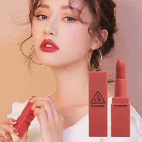 Son lì 3CE Mood Recipe Matte Lip Color #222 Step And Go - Đỏ Đất