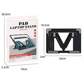 Giá Đỡ Laptop, Máy Tính Bảng ZM-020 Pad Laptop Stand 5 Cấp Độ 26x19cm