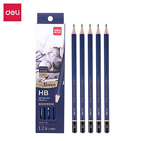 Bộ bút chì phác thảo Deli -nhiều độ cứng- gồm 12 cây khác nhau -tách set không hộp- 1 Bộ - S999-12C