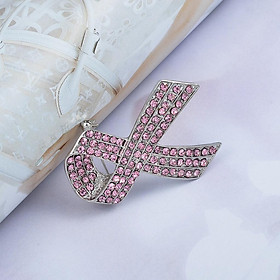 3x International Pink Ribbon Breast Cancer Symbol Pin Brooch Women Corsage