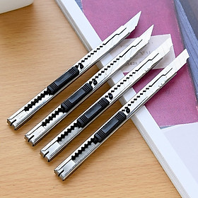Set 20 cây dao rọc giấy văn phòng bằng inox không gỉ ,dao rọc giấy mini, có thể trượt để thay đổi độ dài ngắn của lưỡi dao ,có thể sử dụng để  gọt bút chì, rọc vải, cắt tỉa hoa quả…