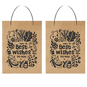 Combo 2c Túi đựng quà, túi giấy Kraft T16 - 18x24x8cm (428)
