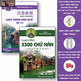 Hình ảnh Sách - Combo Giáo Trình Hán ngữ 1+2 Phiên Bản Mới Phạm Dương Châu Và Luyện Nhớ Chữ Hán Tập 1 (sách giáo khoa + luyện nhớ chữ) - Kèm Audio Chuẩn Giọng Bản Xứ 