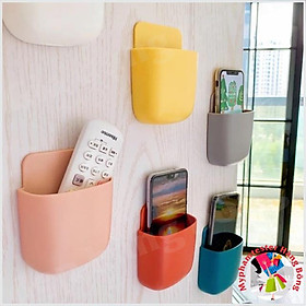 Giá nhựa màu mini dán tường đa dụng