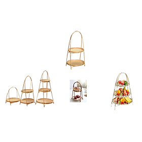 Mua Khay mây tre 2 tầng  mẹt tre nhiều tầng sản phẩm làng nghề  Kệ tre dùng để làm decor trang trí