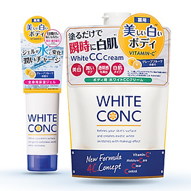 Combo dưỡng trắng da White ConC (Kem dưỡng ẩm làm trắng da Watery Cream 90g +Kem dưỡng trắng da toàn thân ban ngày 200g)