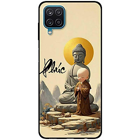 Ốp lưng cho Samsung A12 - A22 4G - Samsung F12 - M12 - Chú Tiểu Phúc Nâu - Hàng Chính Hãng