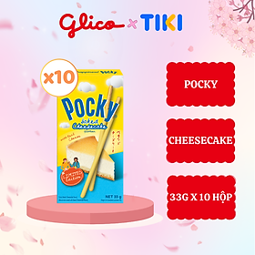 Combo 10 hộp Bánh que Glico Pocky vị bánh nướng phô mai 33gr Limited