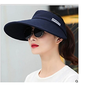 Mũ nửa đầu rộng vành chống tia UV cao cấp, nón nữ chống nắng thời trang mới