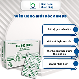 Viên Uống Giải Độc Gan YB Hỗ Trợ Thanh Nhiệt, Giải Độc Gan, Bảo Vệ Gan - Hộp 30 viên