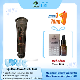 Lột Mụn Than Tre DR CELL 60gram lột mụn cám mụn đầu đen hỗ trợ thu nhỏ chân lông - Hàng Chính Hãng