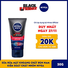 Sữa Rửa Mặt Khoáng Chất Bùn Nam Kiểm Soát Chất Nhờn Nivea 50g - 83941