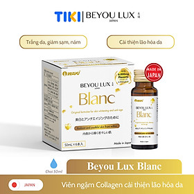 BEYOU LUX BLANC Nước Uống Collagen và Placenta 2in1 Trắng Sáng Da, Giảm Nám Tàn Nhang và Tăng Cường Độ Ẩm Cho Da