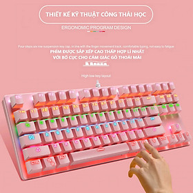 Mua Bàn Phím Cơ Máy Tính 87 Phím Crack K2 PRO  Led Đổi Màu Nhiểu Chế Độ Khác Nhau  Blue Switch Chơi Game Dùng Văn Phòng Cực Đã - Hàng chính hãng