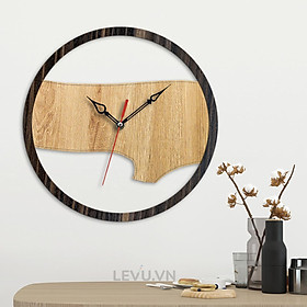 16 Mẫu đồng hồ treo tường gỗ đẹp kim trôi trang trí sang trọng tinh tế chính hãng LEVU