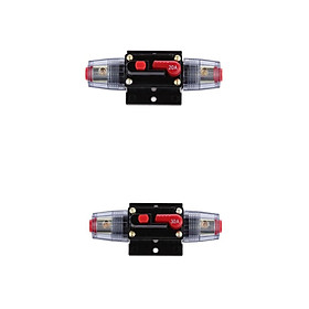 12V-24V Inline Auto Circuit Breaker 20A & 30A Switch Car Audio Fuse SKCB-02