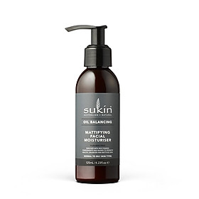 Kem dưỡng ẩm cân băng dầu dành cho da mặt Sukin Oil Balancing Mattifying Moisturiser 125ml